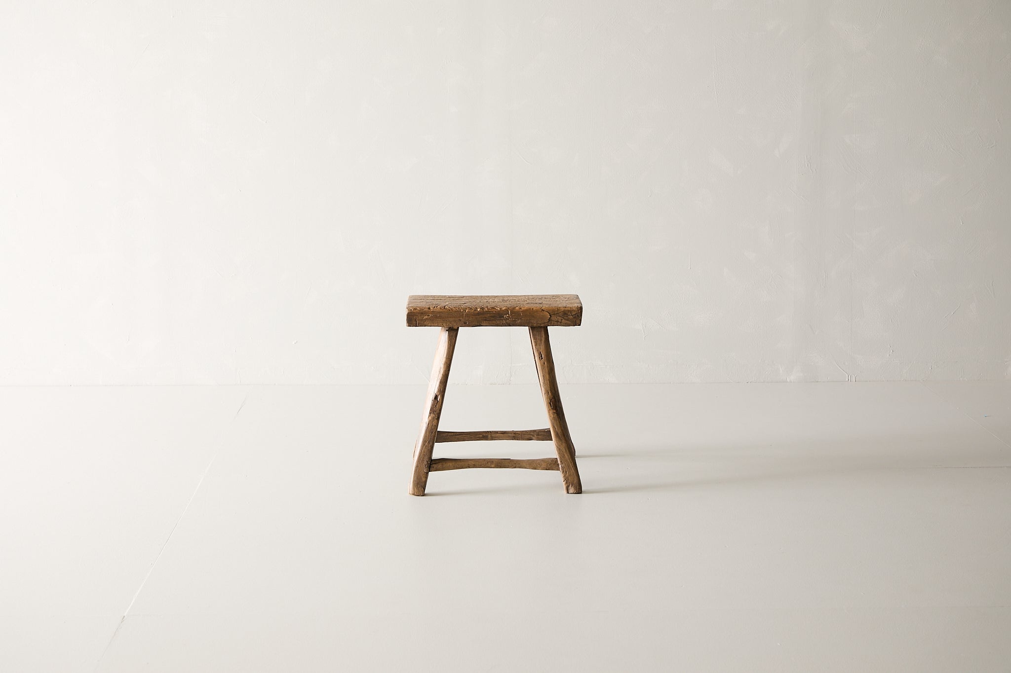 Vintage Elm Stool L.111