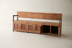 Vintage Teak Bench with Storage
