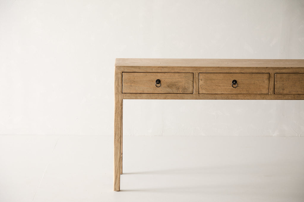 Reclaimed 3 Drawer Poplar Console Table