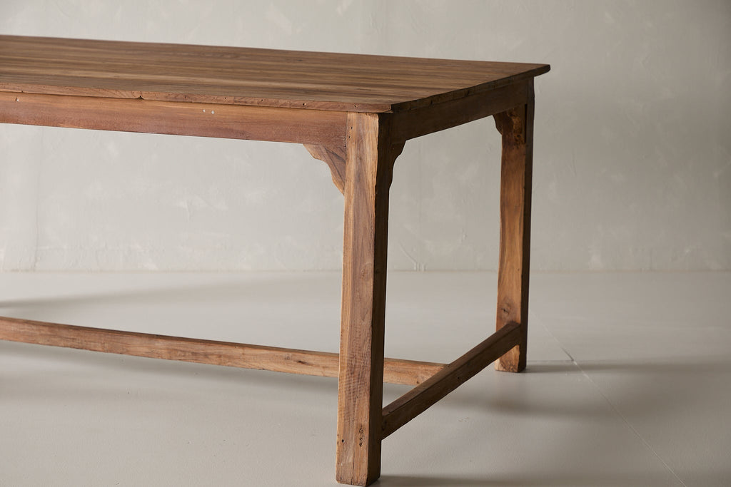 Vintage Teak Farmhouse Dining Table