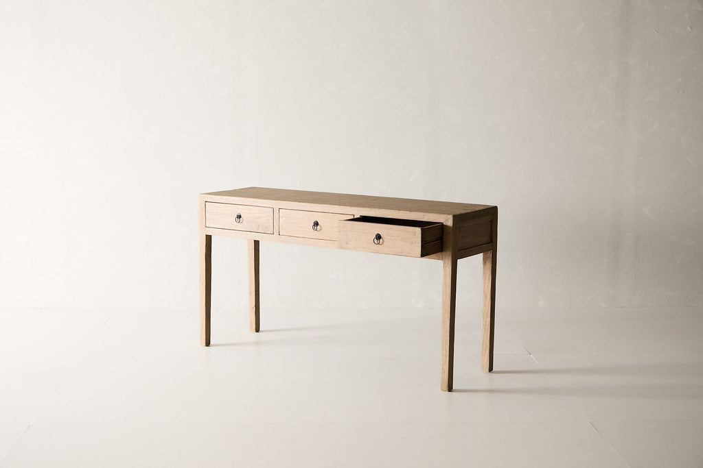Reclaimed 3 Drawer Poplar Console Table