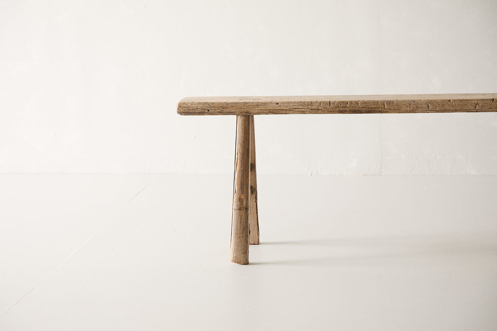 Vintage Elm Bench C.3