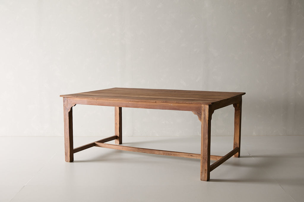 Vintage Teak Farmhouse Dining Table
