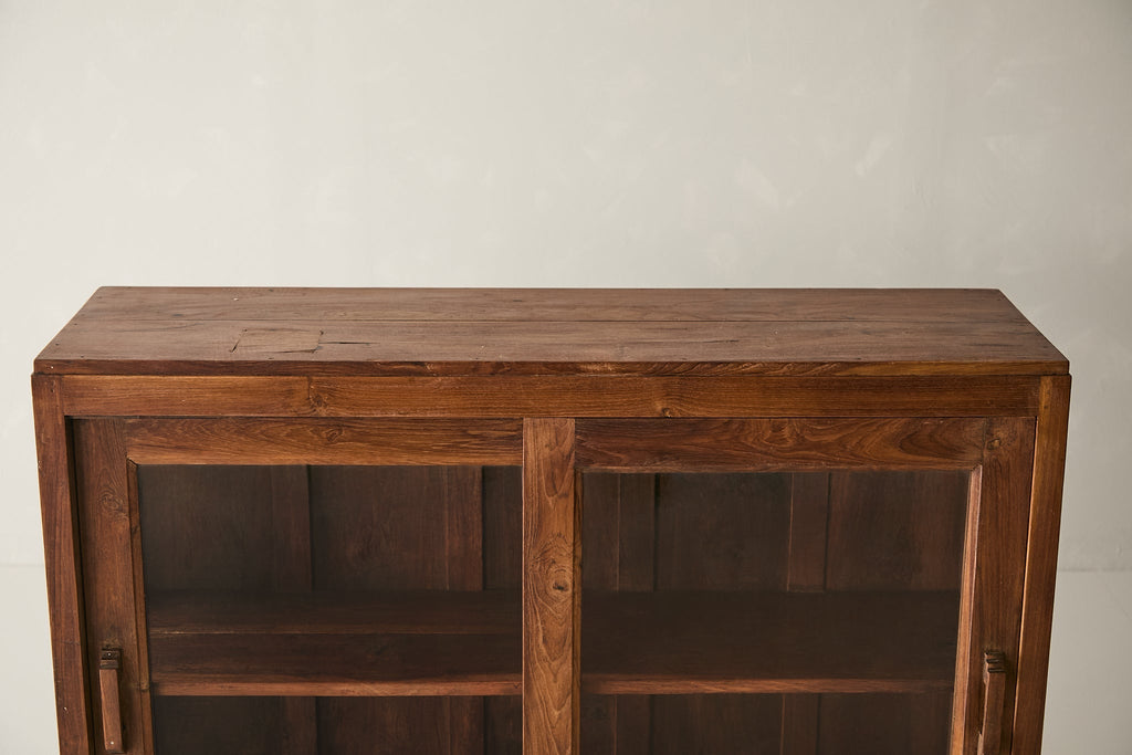 Vintage Teak and Glass Cabinet T.012