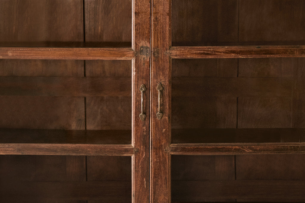 Vintage Teak and Glass Cabinet T.030