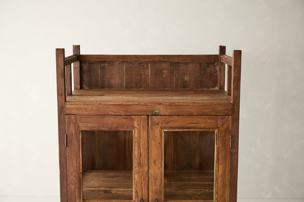 Vintage Teak and Glass Cabinet T.009