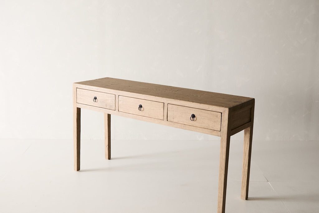 Reclaimed 3 Drawer Poplar Console Table