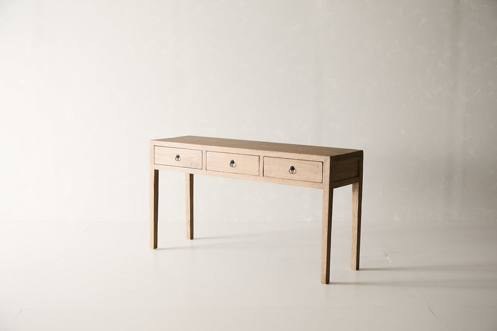Reclaimed 3 Drawer Poplar Console Table